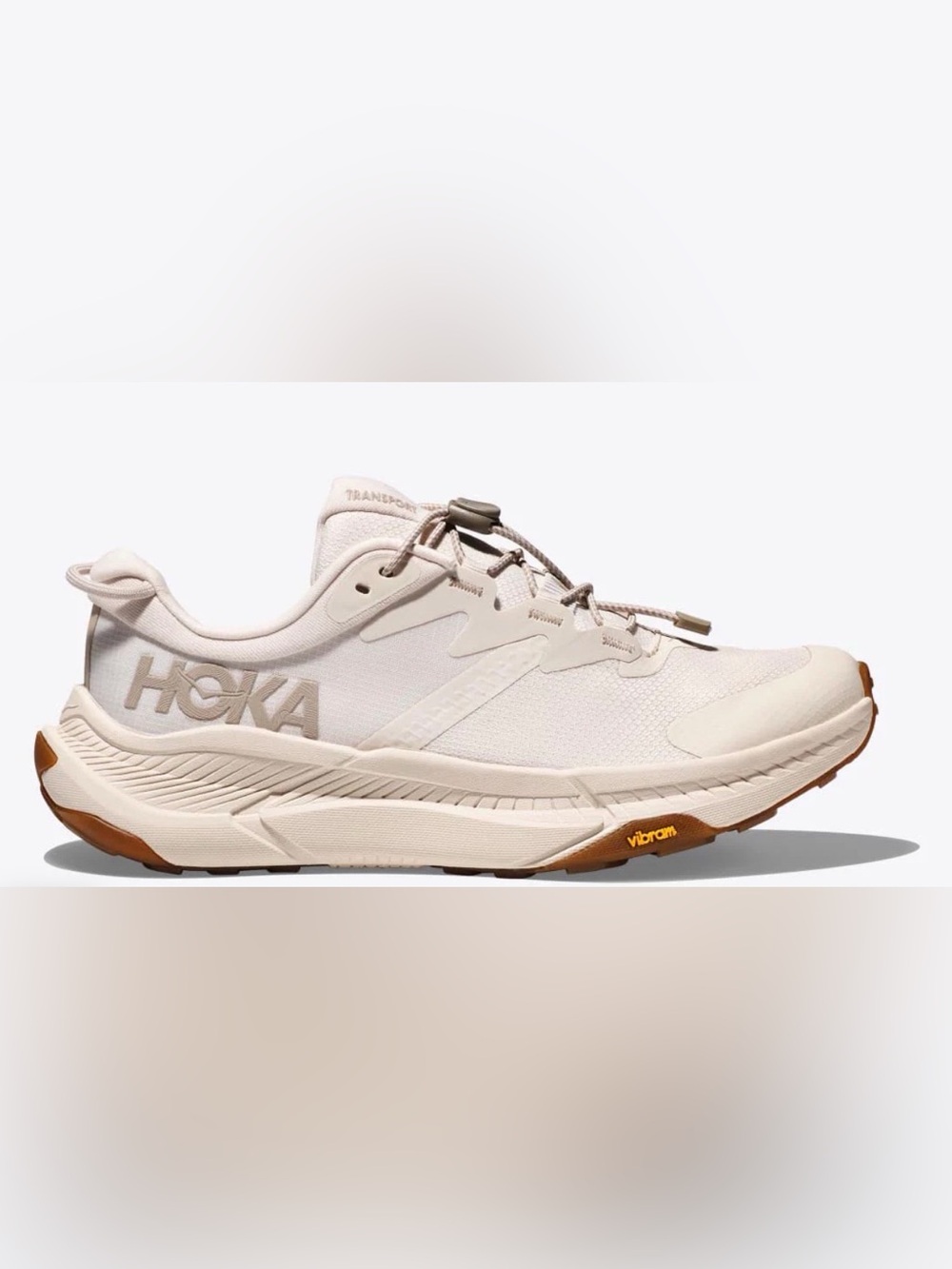 Hoka Egg Nog  and Gum Trail Runner